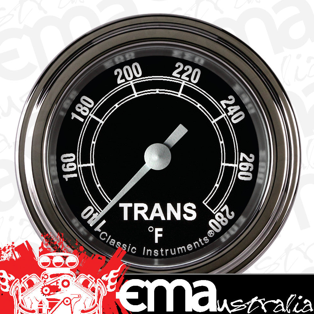 Classic Instruments TR127SLF Traditional - Transmission Temp Gauge Full Sweep 2-1/8"