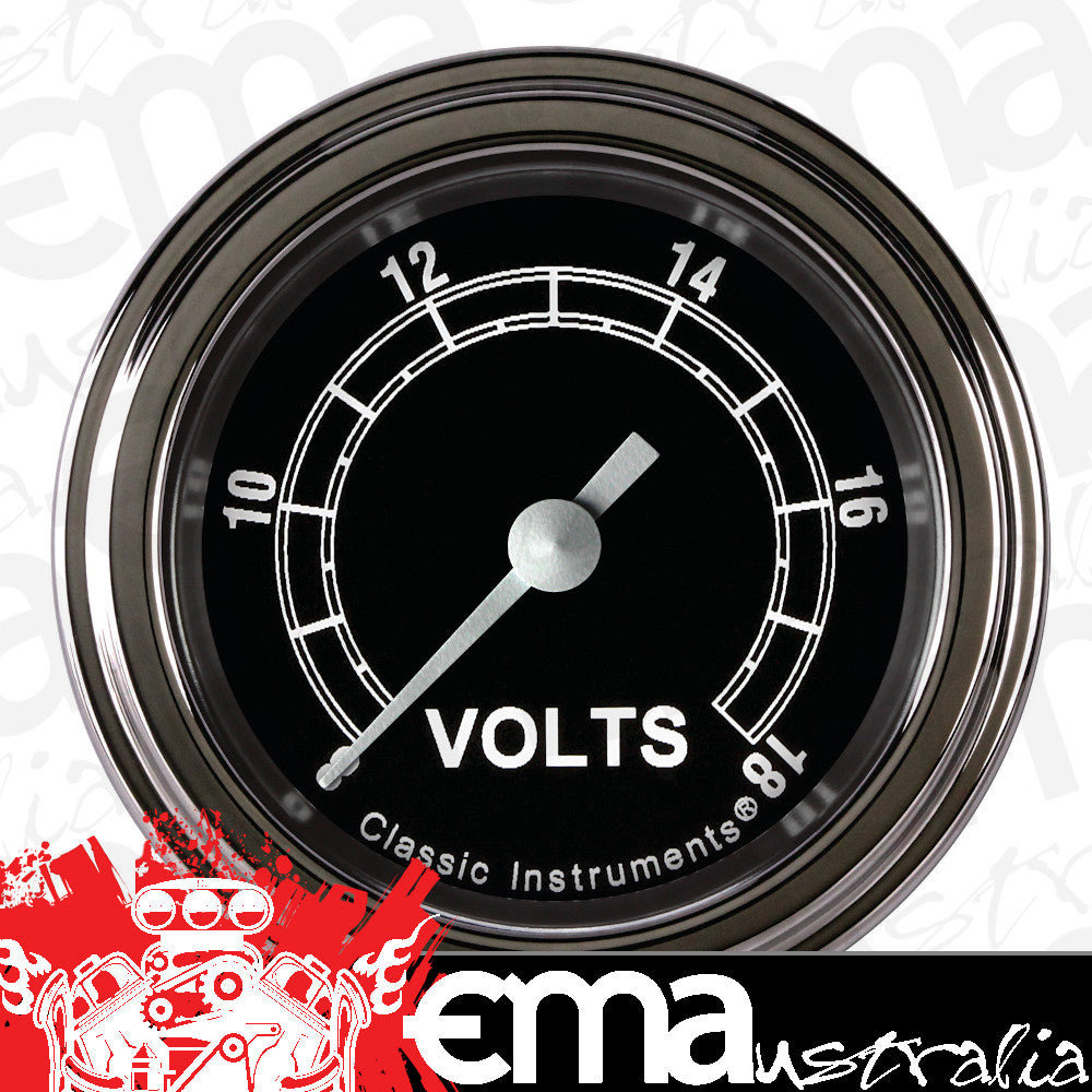 Classic Instruments TR130SLF Traditional - Volt Gauge Full Sweep 2-1/8"