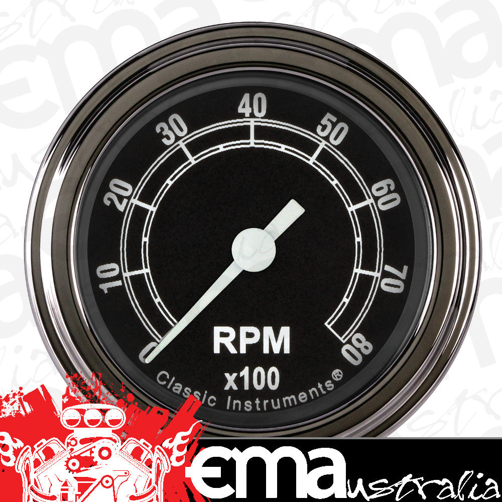 Classic Instruments | TR183SLF | Traditional 2-1/8" Tachometer