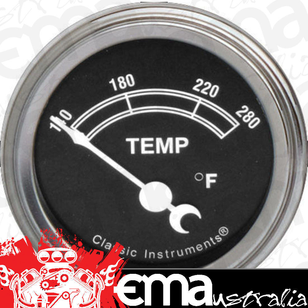 Classic Instruments TR26SLF Traditional - Water Temp Gauge 2-1/6"