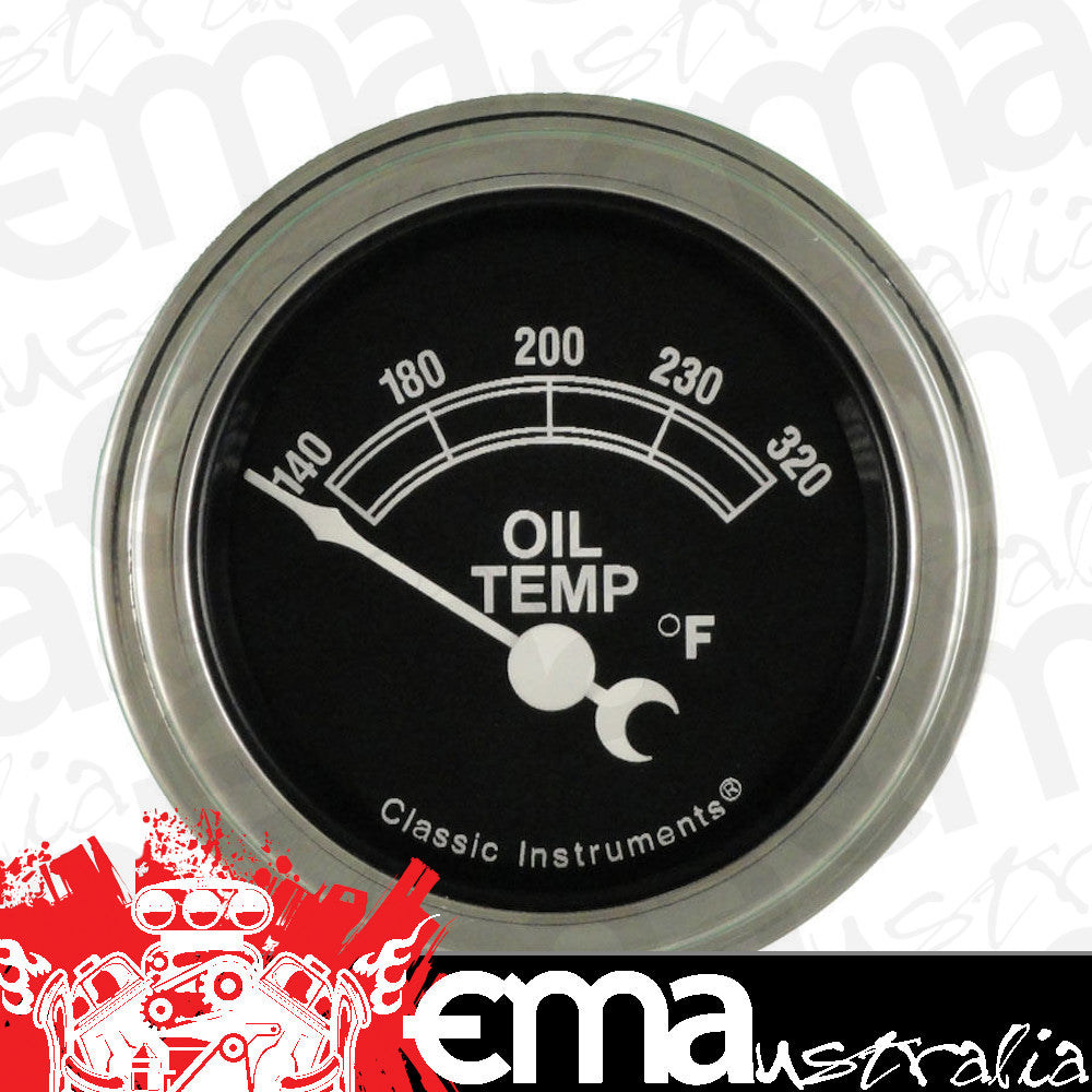 Classic Instruments TR28SLF Traditional - Oil Temp Gauge 2-1/6"