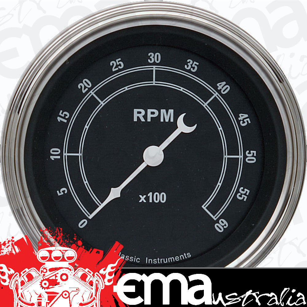 Classic Instruments TR60SLF Traditional - Tachometer 6K RPM 3-3/8"