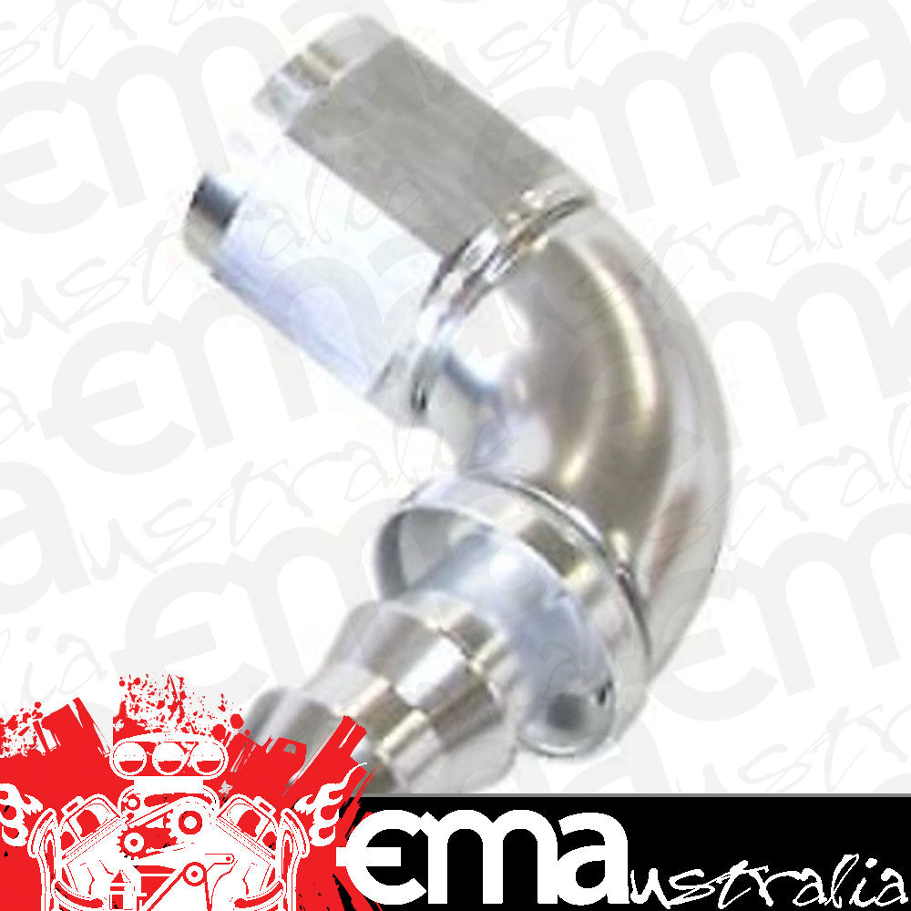 Aeroflow 400 series hose 4AN 90 Deg Full Flow Push Locsilver Full Flow Push Lock Aeroflow Performance Products AF513-04S