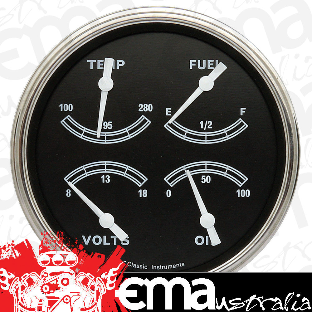 Classic Instruments TR78SLF Traditional 4 - 5/8" Quad fuel 0