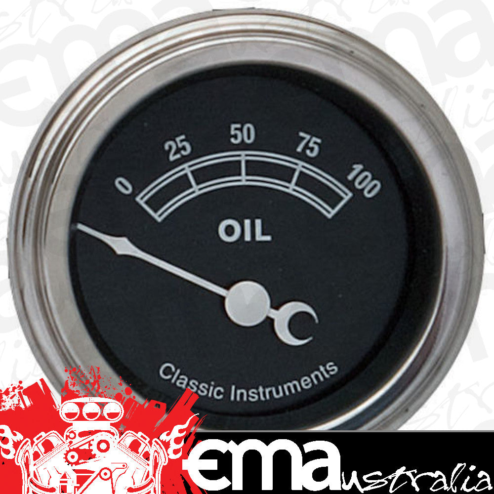 Classic Instruments | TR81SLF | Traditional - Oil Pressure Gauge 2-1/8"