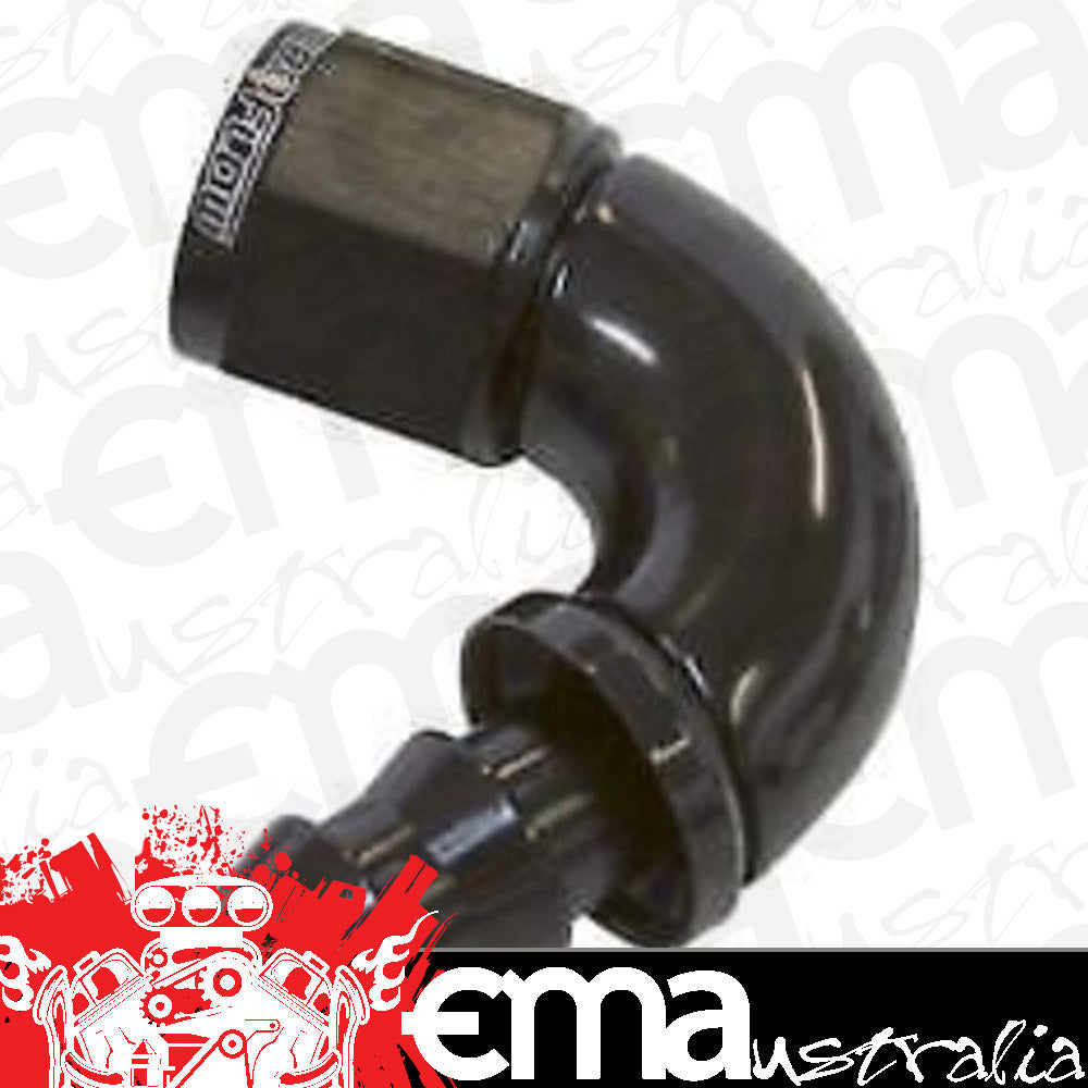 Aeroflow 400 series hose 6AN 120 Deg Full Flow Push Loblack Full Flow Push Lock Aeroflow Performance Products AF514-06BLK
