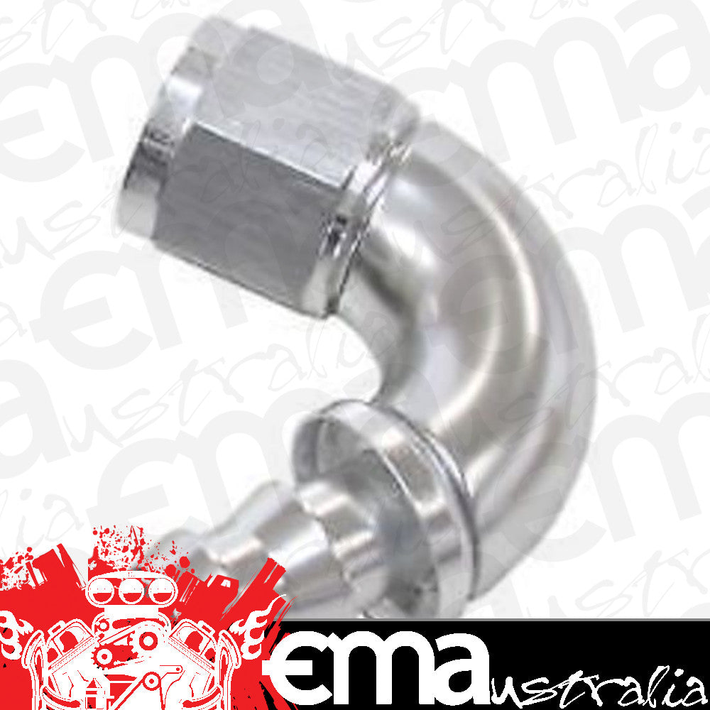 Aeroflow 400 series hose 6AN 120 Deg Full Flow Push Losilver Full Flow Push Lock Aeroflow Performance Products AF514-06S