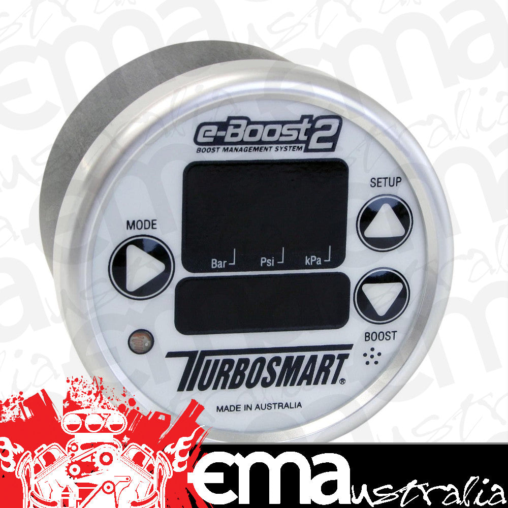 Turbosmart | TS-0301-1001 | E-Boost 2 60mm Boost Controller White 6 Stage 0-60 PSI