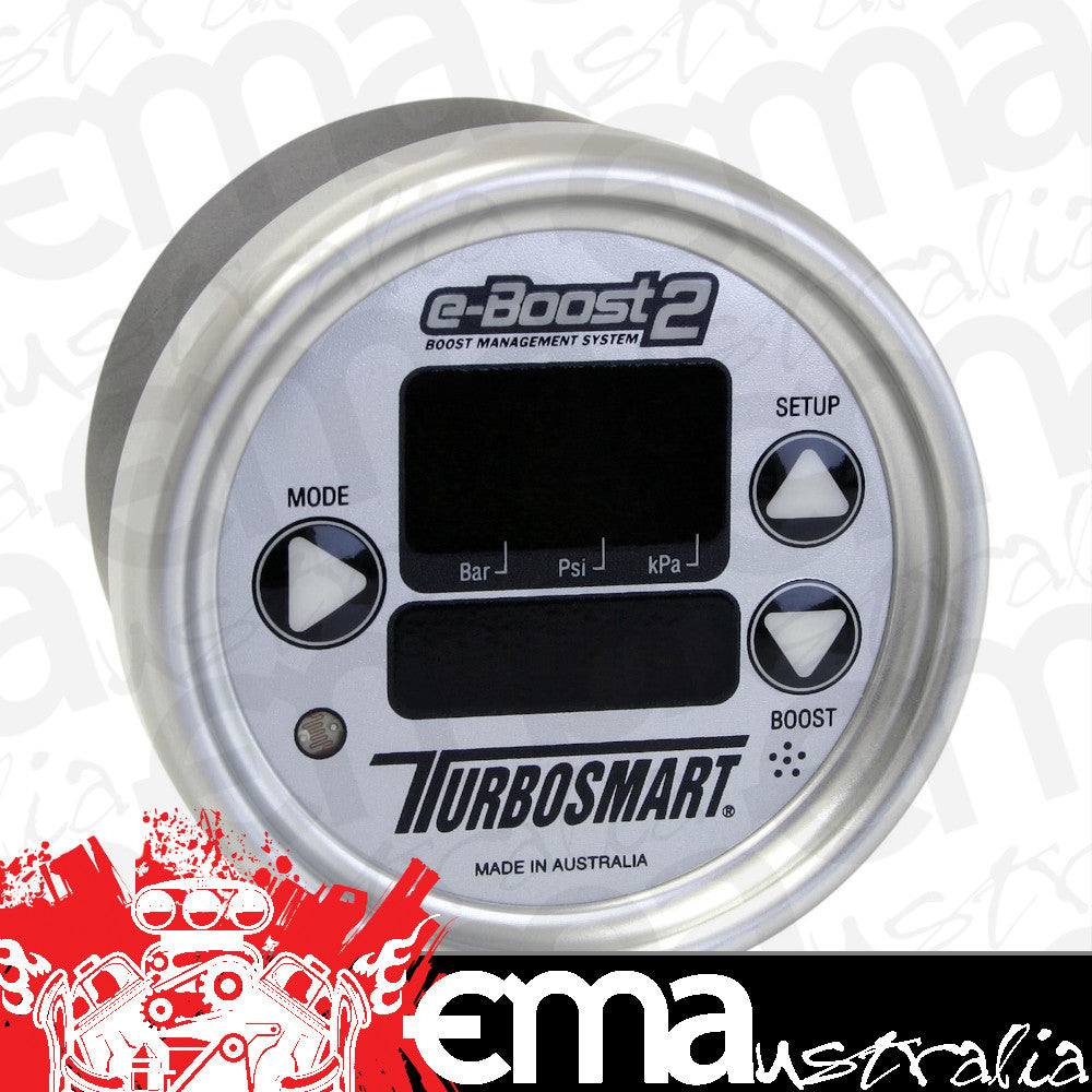Turbosmart TS-0301-1004 E-Boost 2 66mm Boost Controller Silver 6 Stage 0-60 PSI