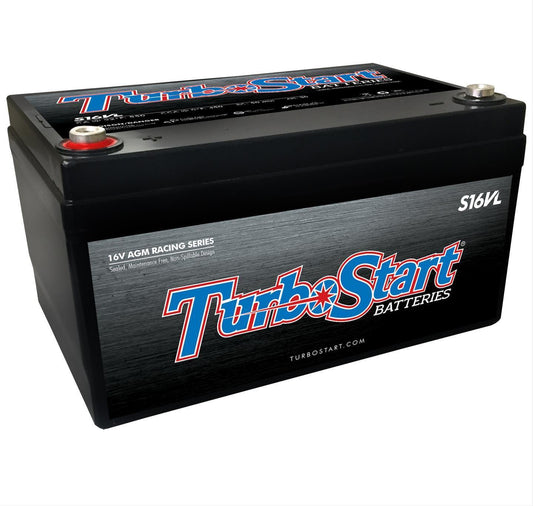 TurboStart TSS16VL 16V Light Weight 450Cca Agm Race Battery 10.3" X 6.75"X 6"