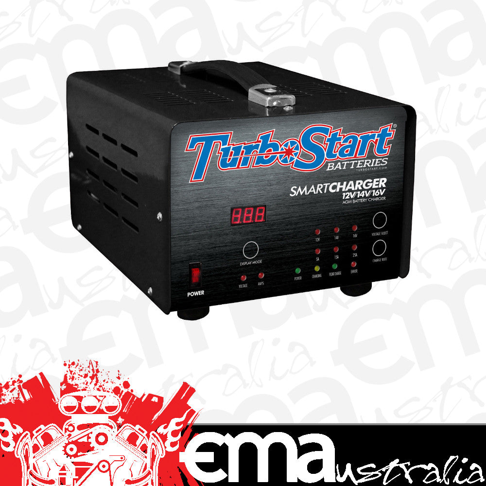 TurboStart | TSSCHG25AE | 240V/25Amp Multi-Stage Battery Charger 12V 14V 16V