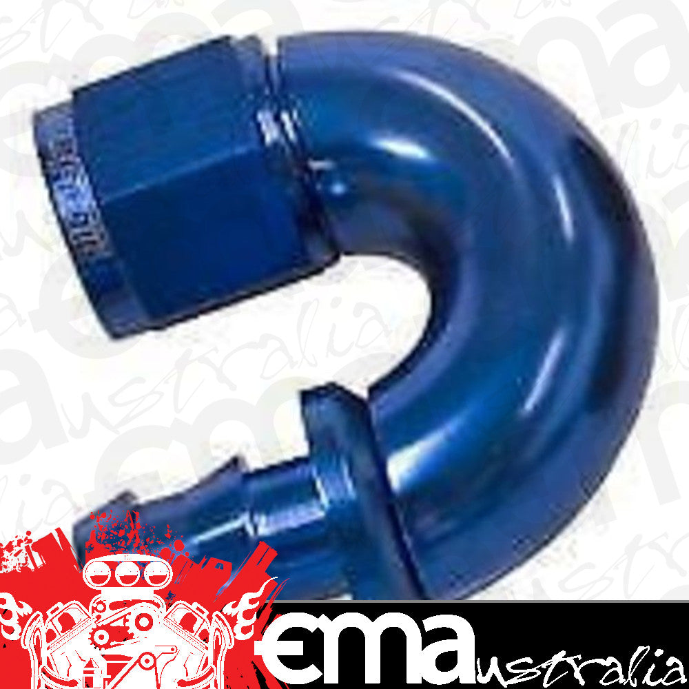 Aeroflow 400 series hose 8AN 180 Deg Full Flow Push Loblue Full Flow Push Lock Aeroflow Performance Products AF516-08