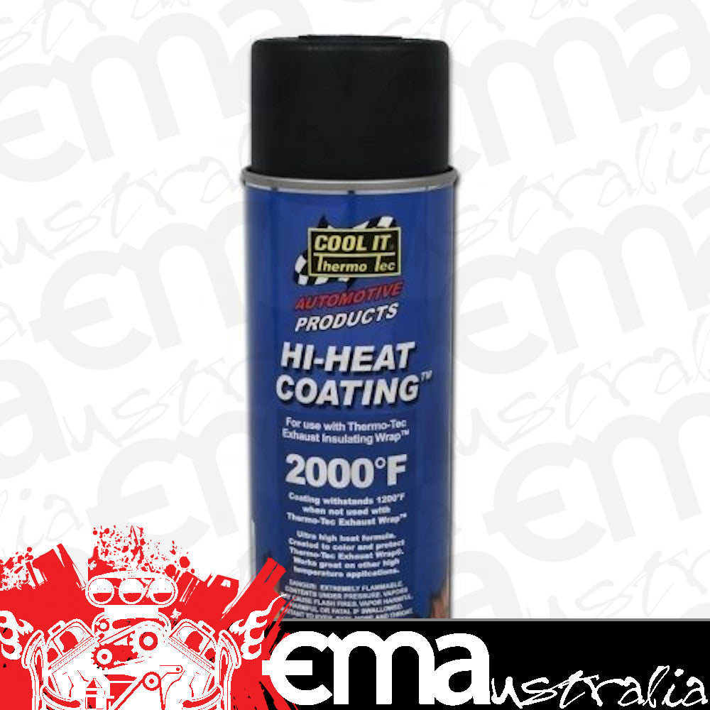 Thermo Tec TT12001 Hi-Heat Exhaust Wrap Coating Spray Black 11Oz. 325Ml