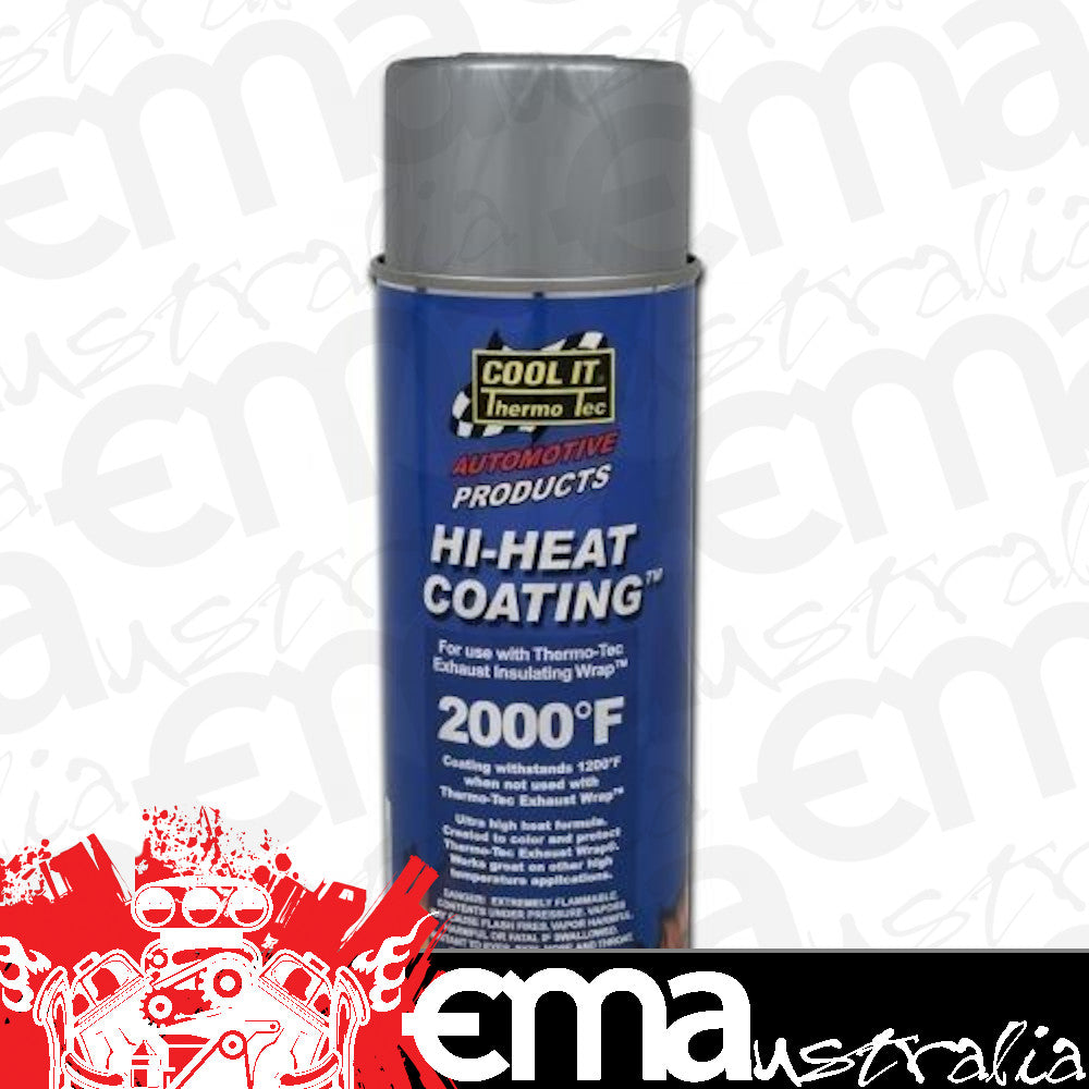 Thermo Tec TT12002 Hi-Heat Exhaust Wrap Coating Spray Aluminium 11Oz. 325Ml