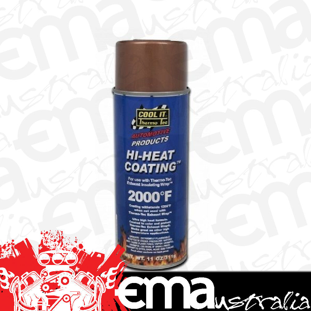 Thermo Tec TT12003 Hi-Heat Exhaust Wrap Coating Spray Copper 11Oz. 325Ml