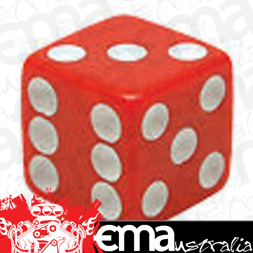 Trik Topz TT8007 Tyre Valve Caps - Red Dice (Set of 4)
