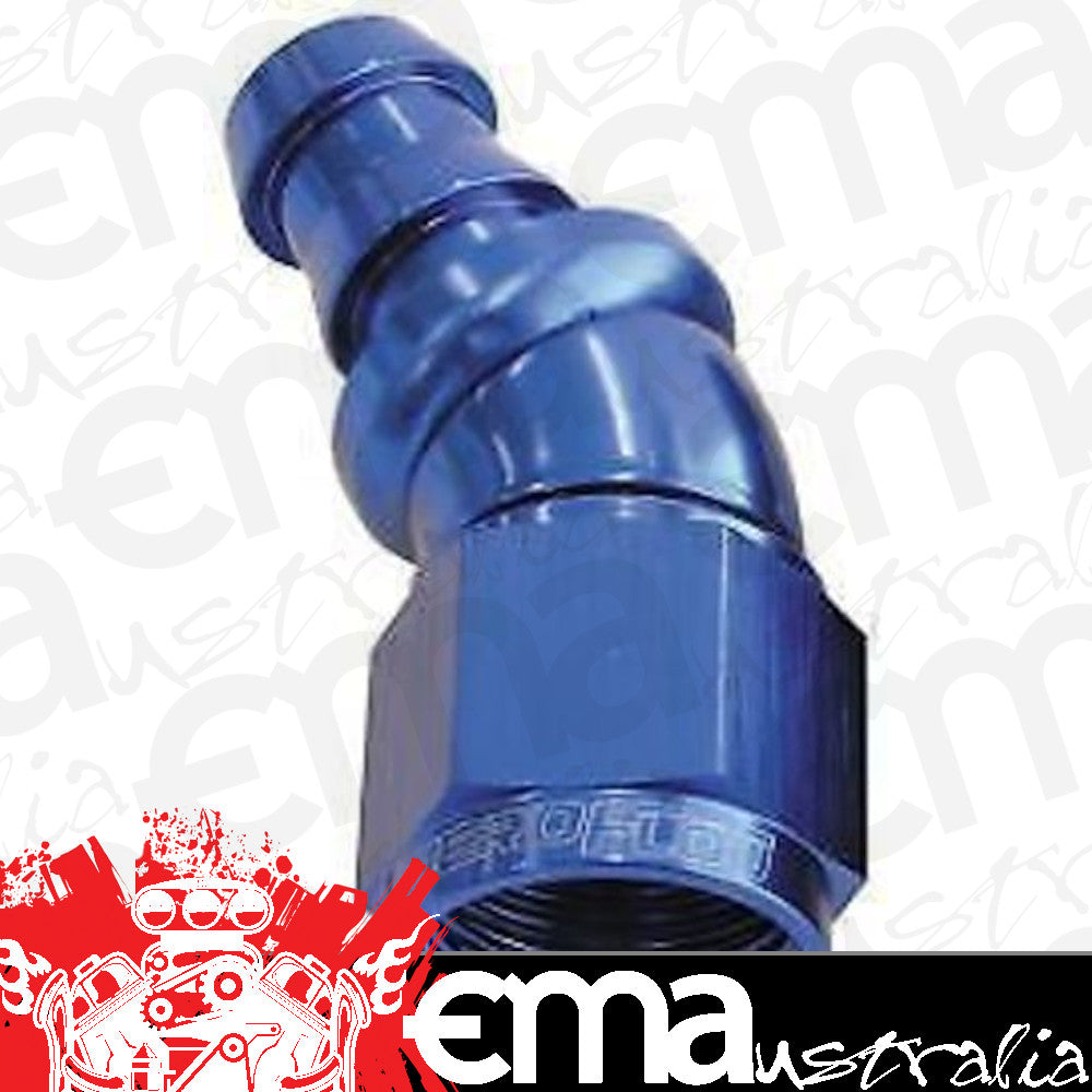Aeroflow 400 series hose 4AN 30 Deg Full Flow Push Locblue Full Flow Push Lock Aeroflow Performance Products AF517-04
