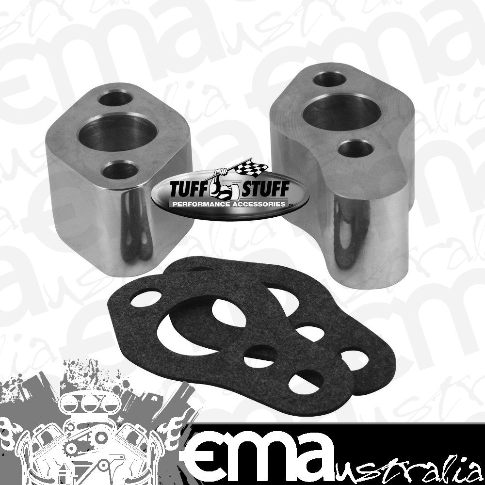 Tuff Stuff TUF2254A Chrome Alloy 1.25" Water Pump Spacers Chev SB 265-350 V8