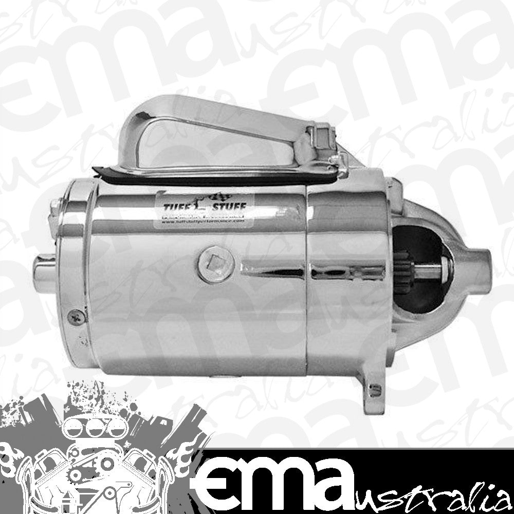 Suit small block Windsor 289-351ci V8 Stuff Chrome Full Size Starter Motor Clapper Style Ford 289-351W Tuff Stuff Performance TUF3124A