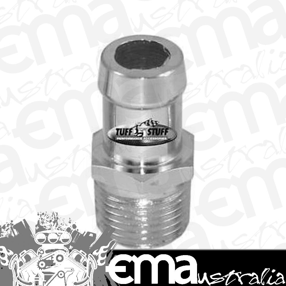 Tuff Stuff TUF4450C 1/2" Npt Chrome Water Pump Hose Fitting 5/8" X 1.5" Long