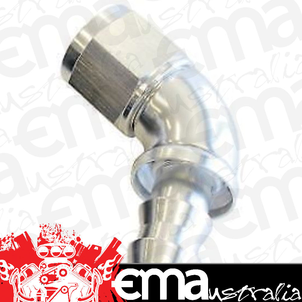 Aeroflow 400 series hose 4AN 60 Deg Full Flow Push Locsilver Full Flow Push Lock Aeroflow Performance Products AF518-04S