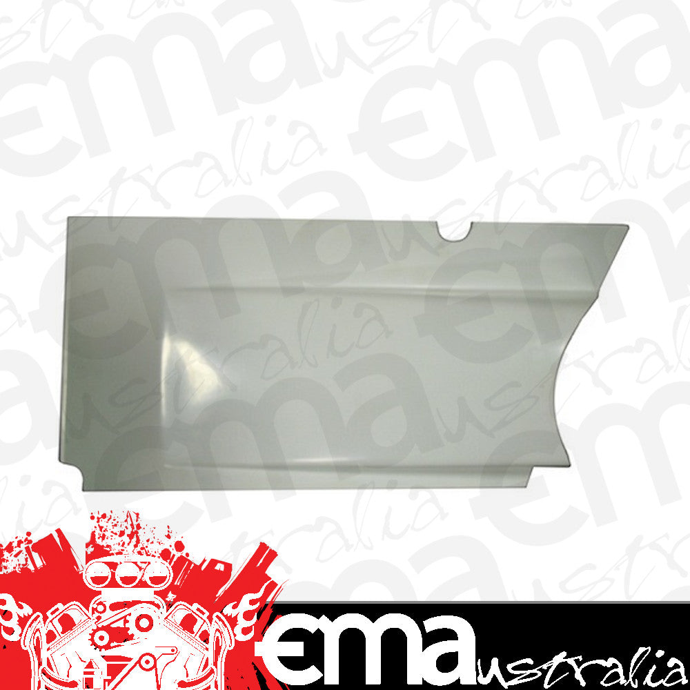 Triple xxx TxRC-SC-BW-0033 Sprint Car Upper Kick Panel Horizontal Split Design Left Split Horizontally AbOve Muffler Convex "Bullet" Design Goes Over Radius Rod Materi