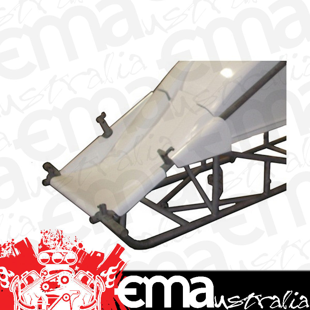 Triple xxx TxRC-SC-BW-6119 Dual Duct Inside Rail Nose suit Sprint Car - White