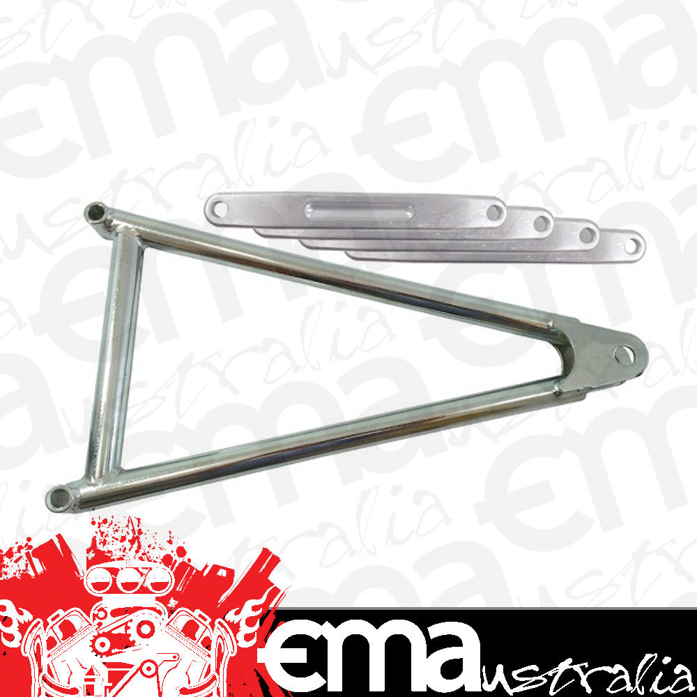 Triple xxx TxRC-SC-SU-0004 13 5/8" Jacobs Ladder w/ Straps Diameter 3/4" 4130 Chrome Moly Finish Plated Strap Dimensions 1" x 1/4" x 7" Strap 6