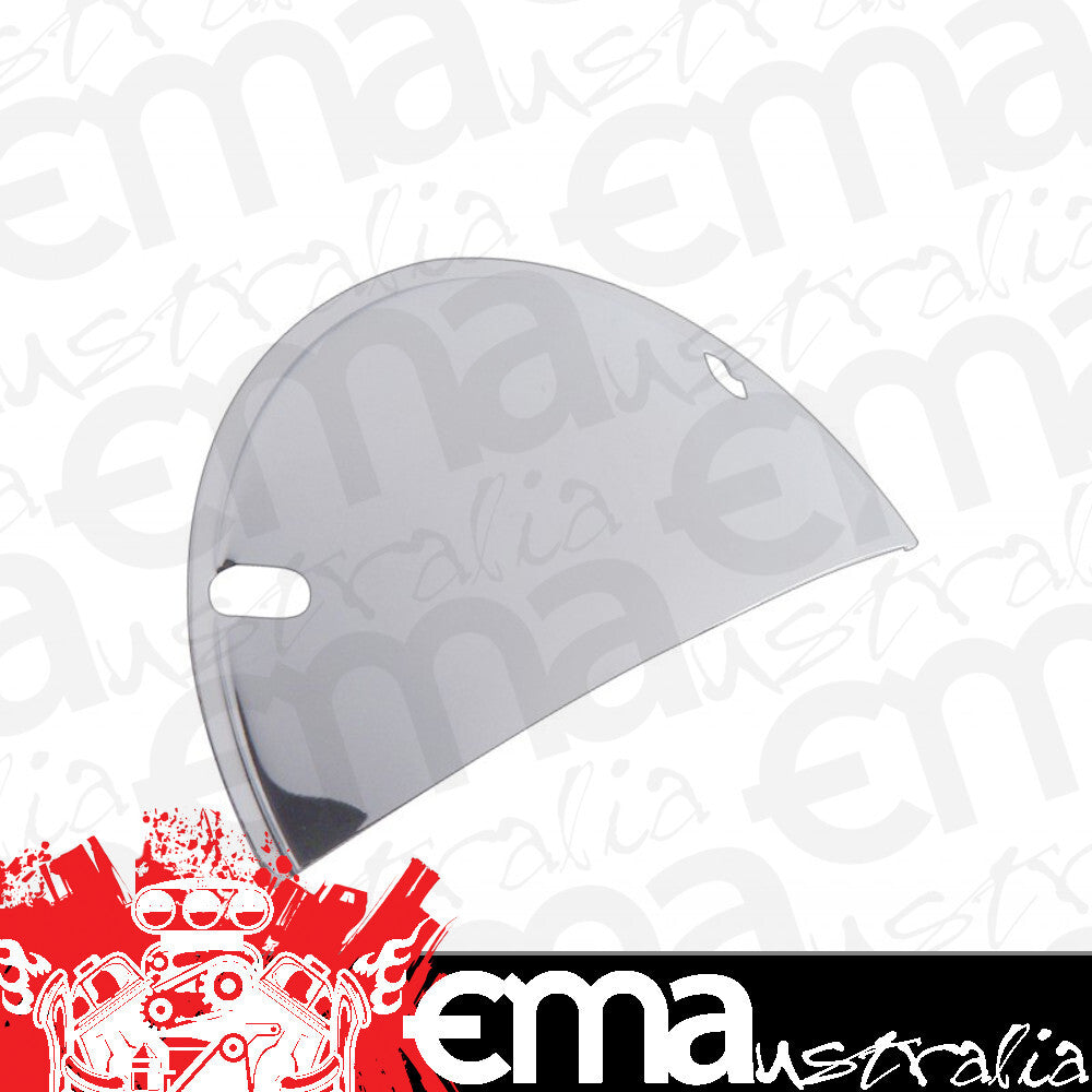 UPI Reproductions UP21476 S/S Headlight Shield Half Moon suit 7" Headlight (pair)