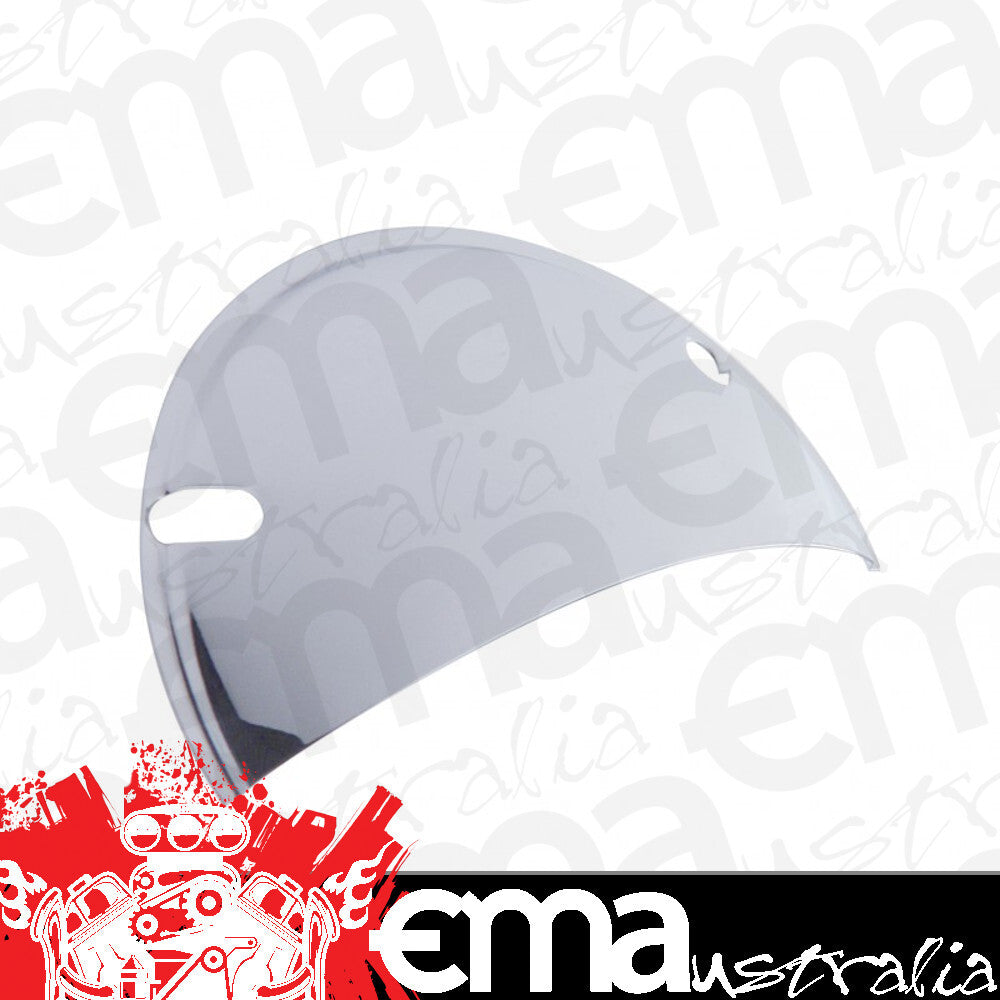 UPI Reproductions UP21477 S/S Headlight Shield Half Moon suit 5-3/4" Headlight (pair)