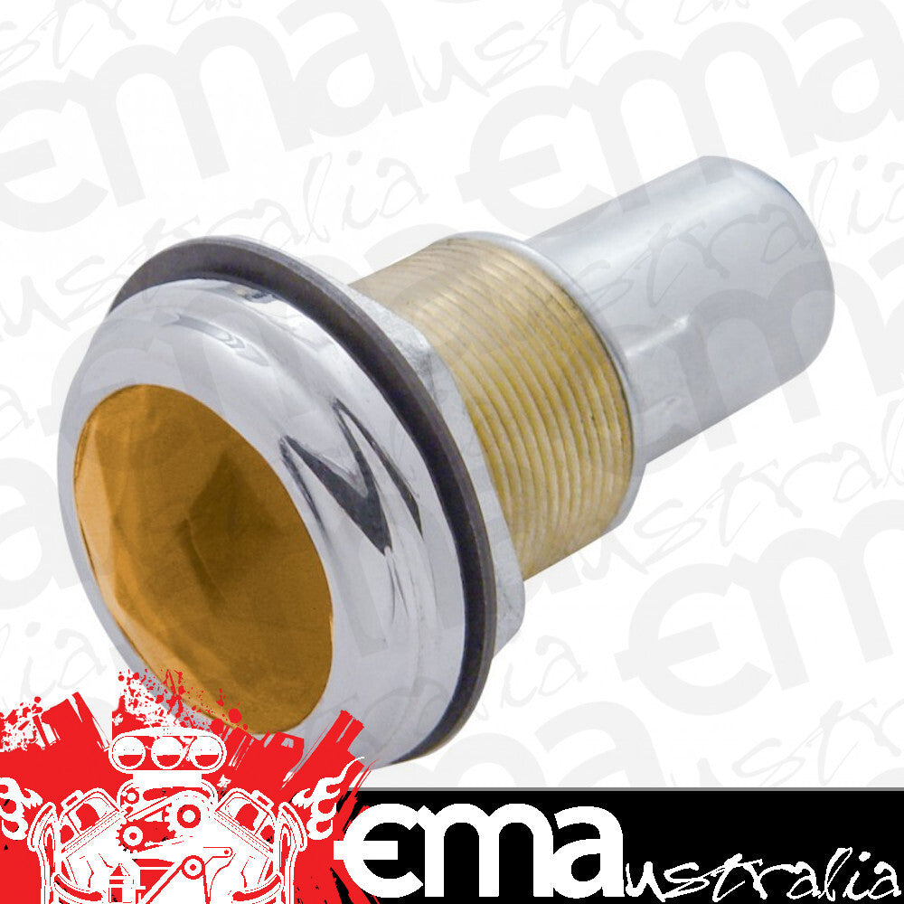 UPI Reproductions UP31403 Chrome Round Turn Signal Assembly Amber Lens 1-1/4" O.D w/ Chrome bezel