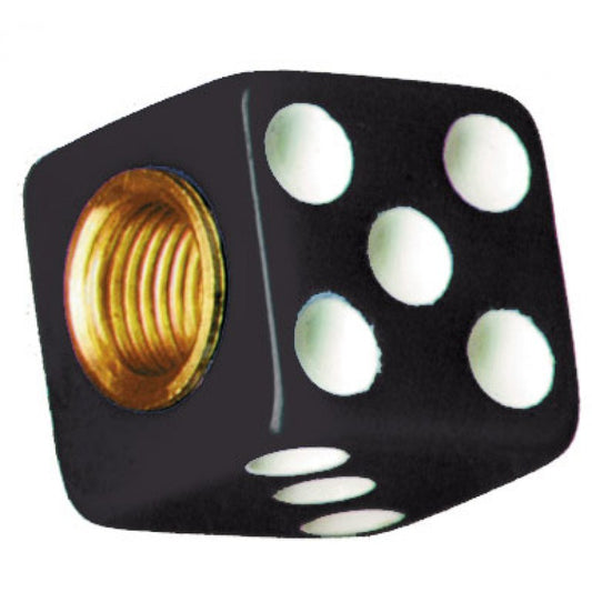 UPI Reproductions UP70007 Dice Vale Caps Black w/ White Dots 4-Pack
