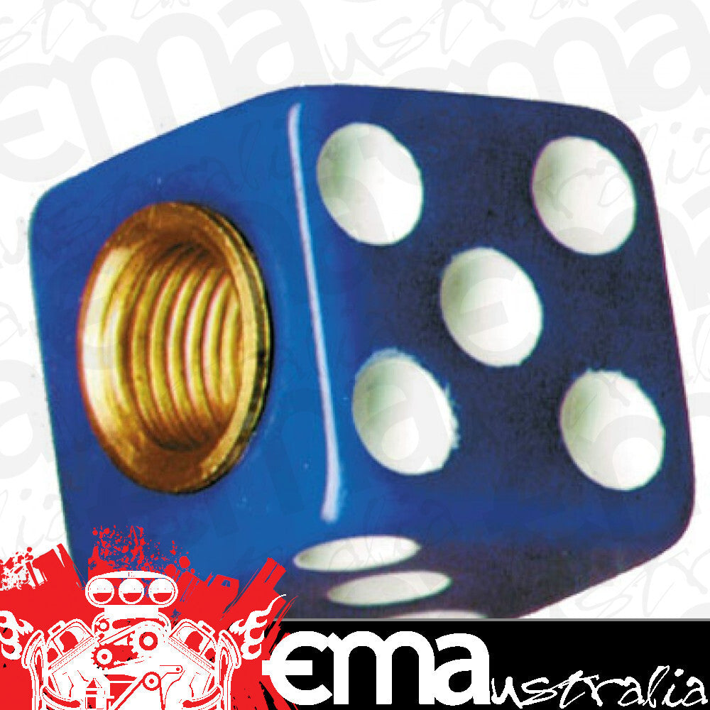 UPI Reproductions UP70008 Dice Vale Caps Blue w/ White Dots 4-Pack