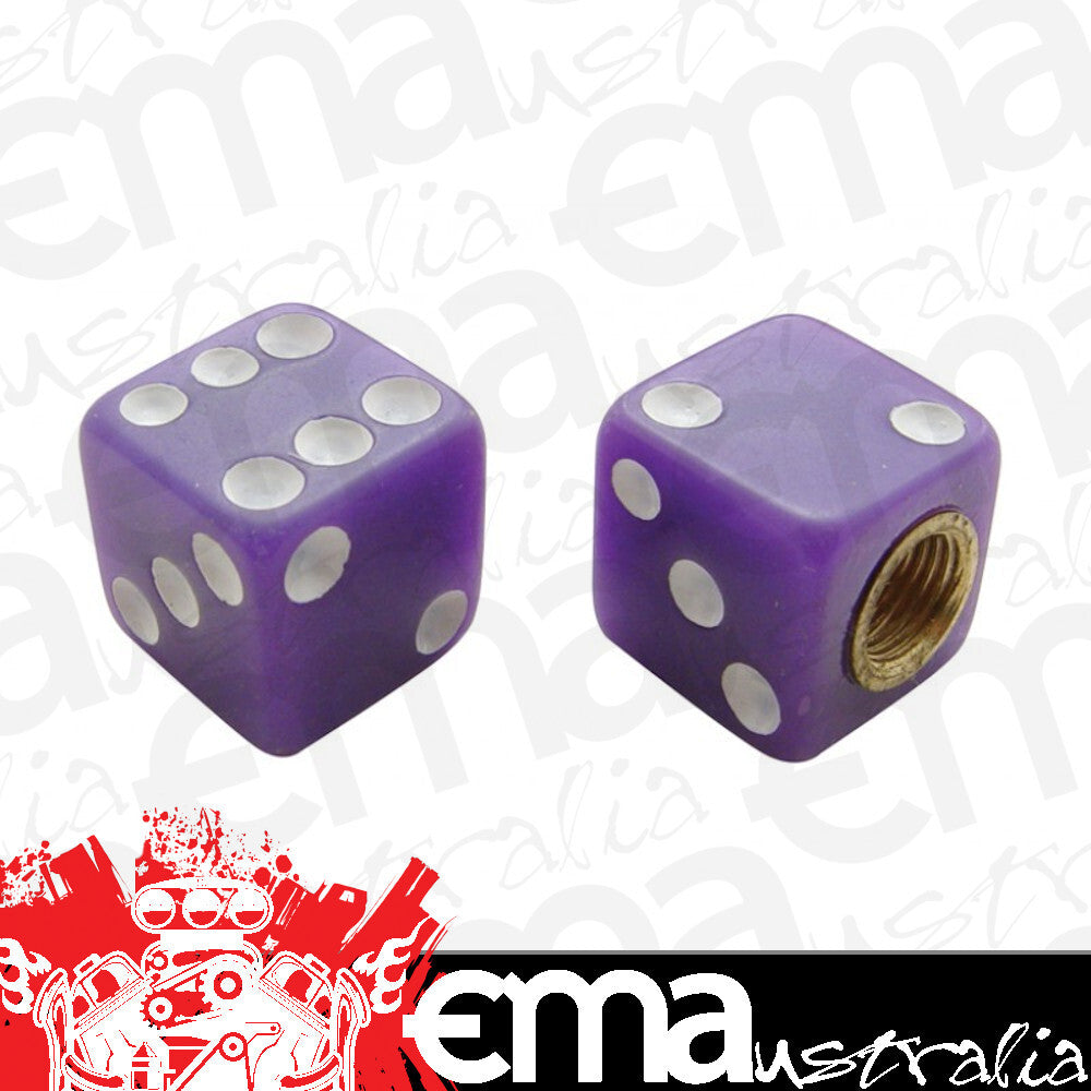 UPI Reproductions UP70054 Dice Vale Caps Purple w/ White Dots 4-Pack