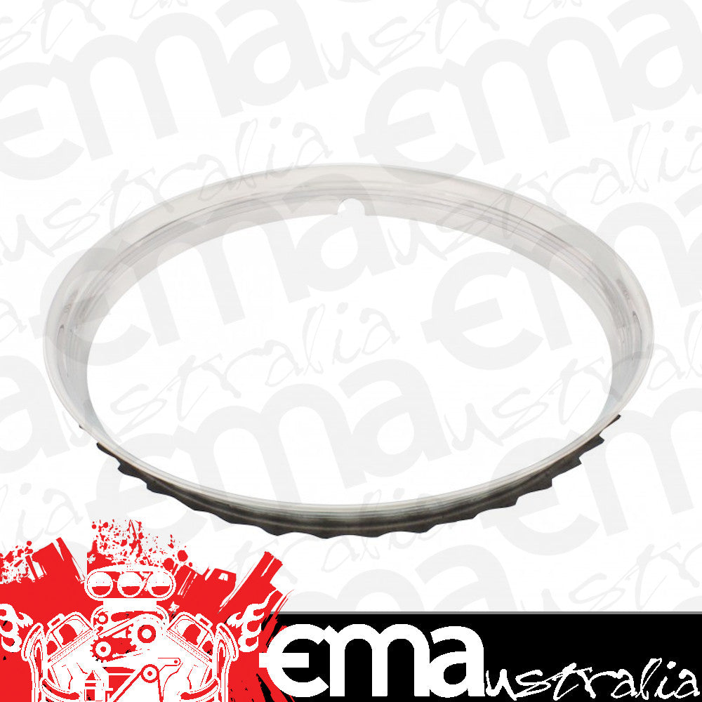 UPI Reproductions UPA6224-5 Wheel Trim Ring Chrome - suit 15" Rims Ribbed Finish