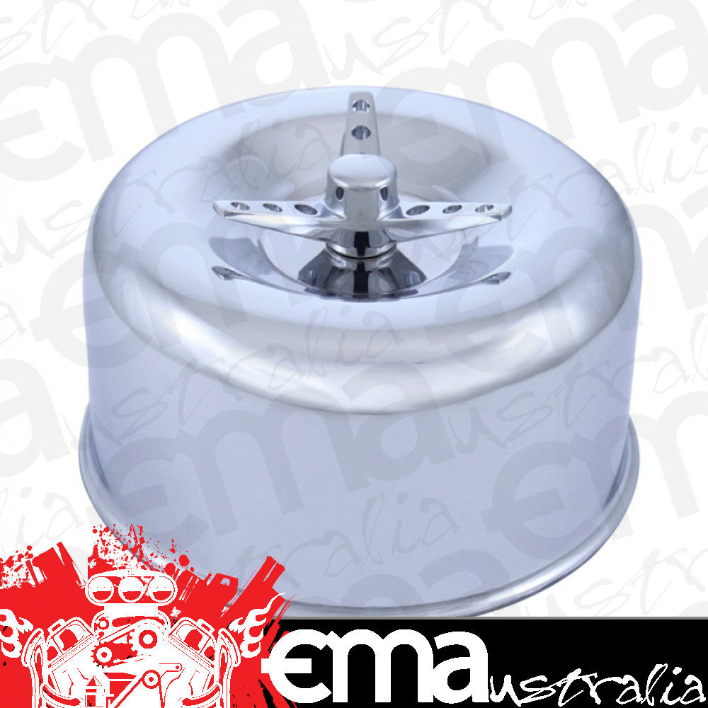 UPI Reproductions UPA6280 Chrome Smooth Air Cleaner suit 2-5/8" Carburettor w/ Wingnut