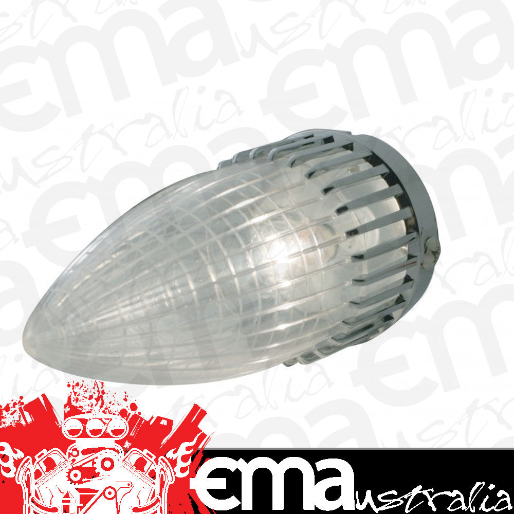 UPI Reproductions UPC8008 Chrome Tail Light Assembly Clear Lens suit 1959 Cadillac