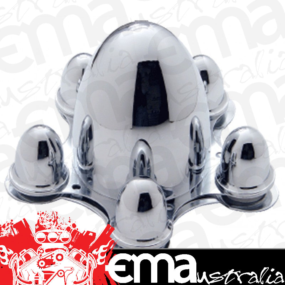 UPI Reproductions UPC8057 Chrome Spider Wheel Caps suit 5 x 4-1/2" Bolt Circle (Set of 4)