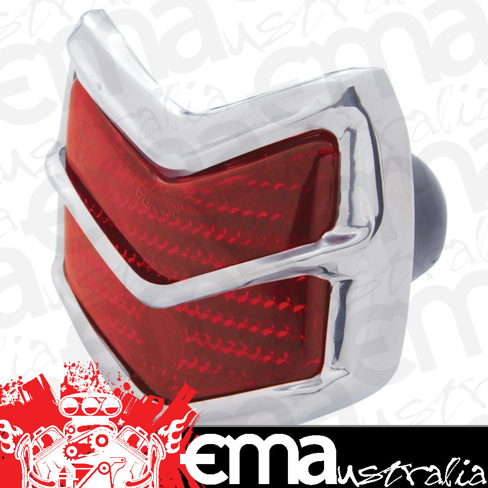 UPI Reproductions UPF4004 S/S Rear Tail Light Assembly Red Lens suit 1940 Ford Passenger Delu xe