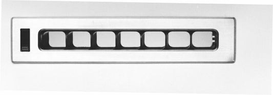 Vintage Air VA49202-VUQ Brushed Aluminium Rectangle Louvre 6" x 1.25" Face Size