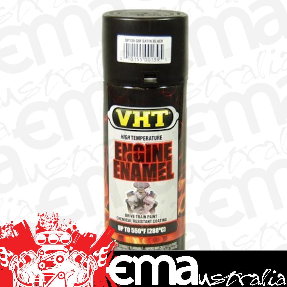 VHT Paints VHTSP139 High Temperature Engine Enamel Paint GM Satin Black 11oz