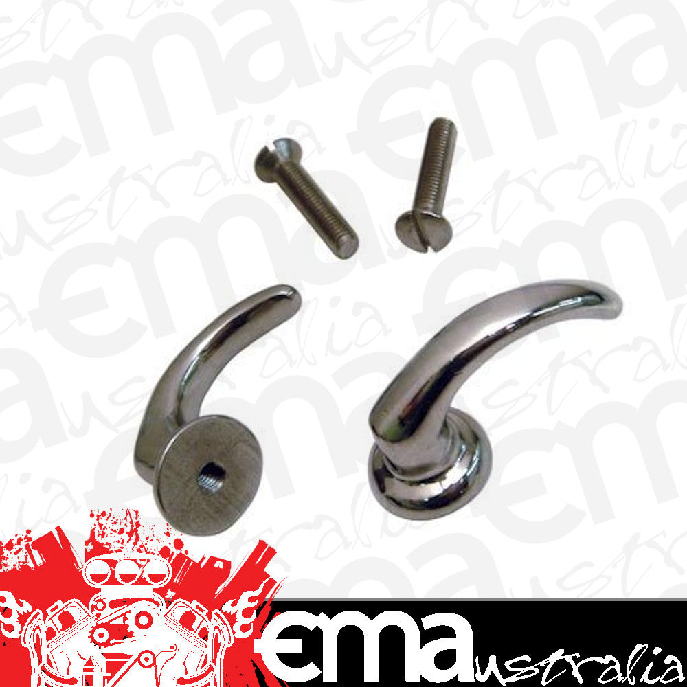 Vintique Inc Windshield Finger Pulls (Suit 1932-36 Ford Roadster, Phaeton) (VI18-37118-S)