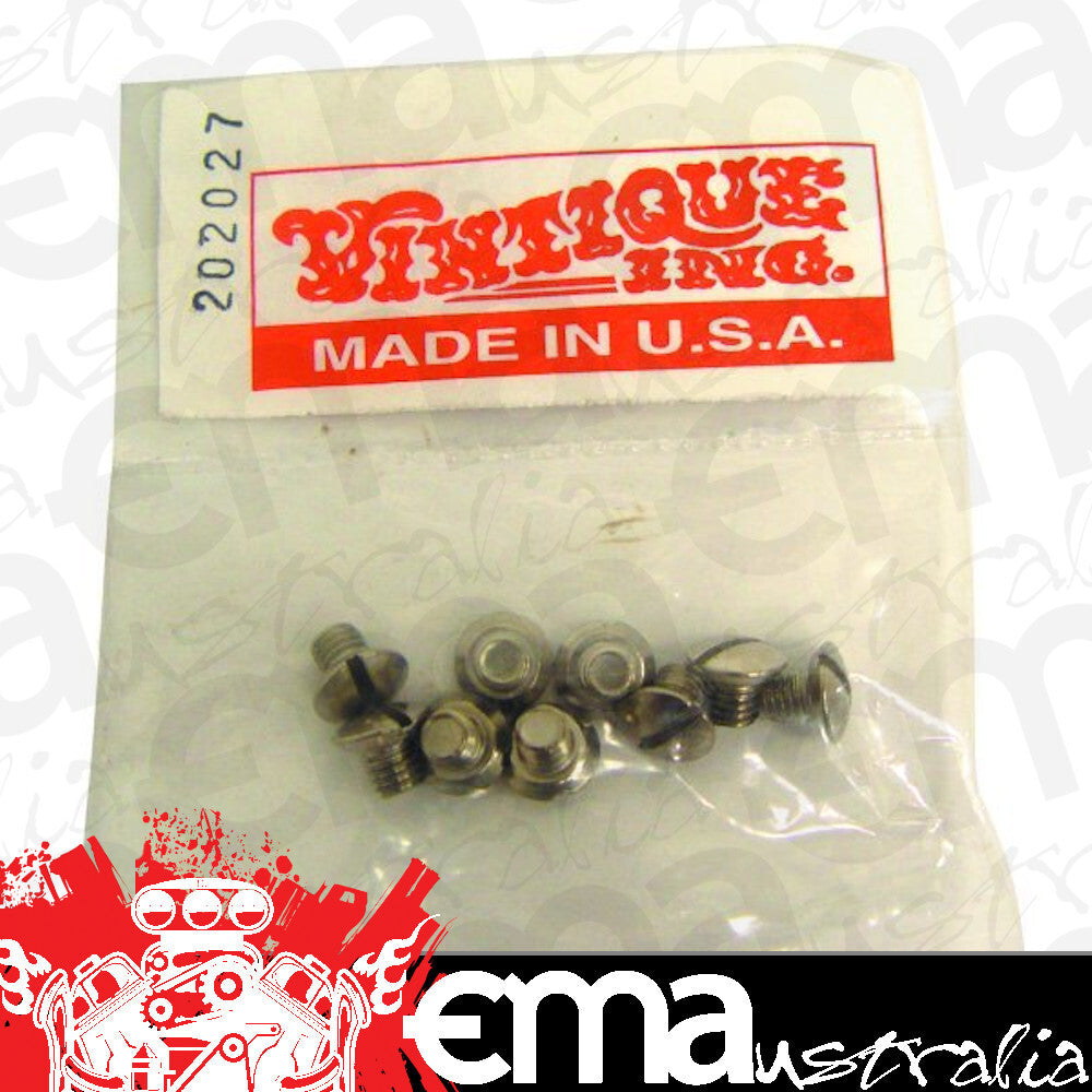Vintique Inc Windshield Frame Screw Kit Set of 8 (Suit 1935-35 Ford Passenger & Pickup) (VI48-37111-SK)