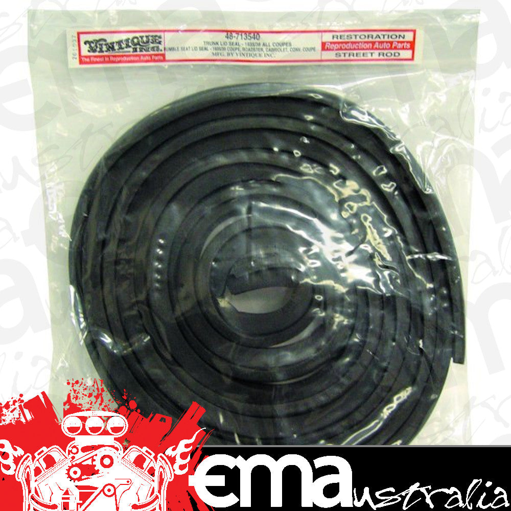 Vintique Inc Boot Lid Seal (Suit 1935-36 Ford Coupe) (VI48-713540)