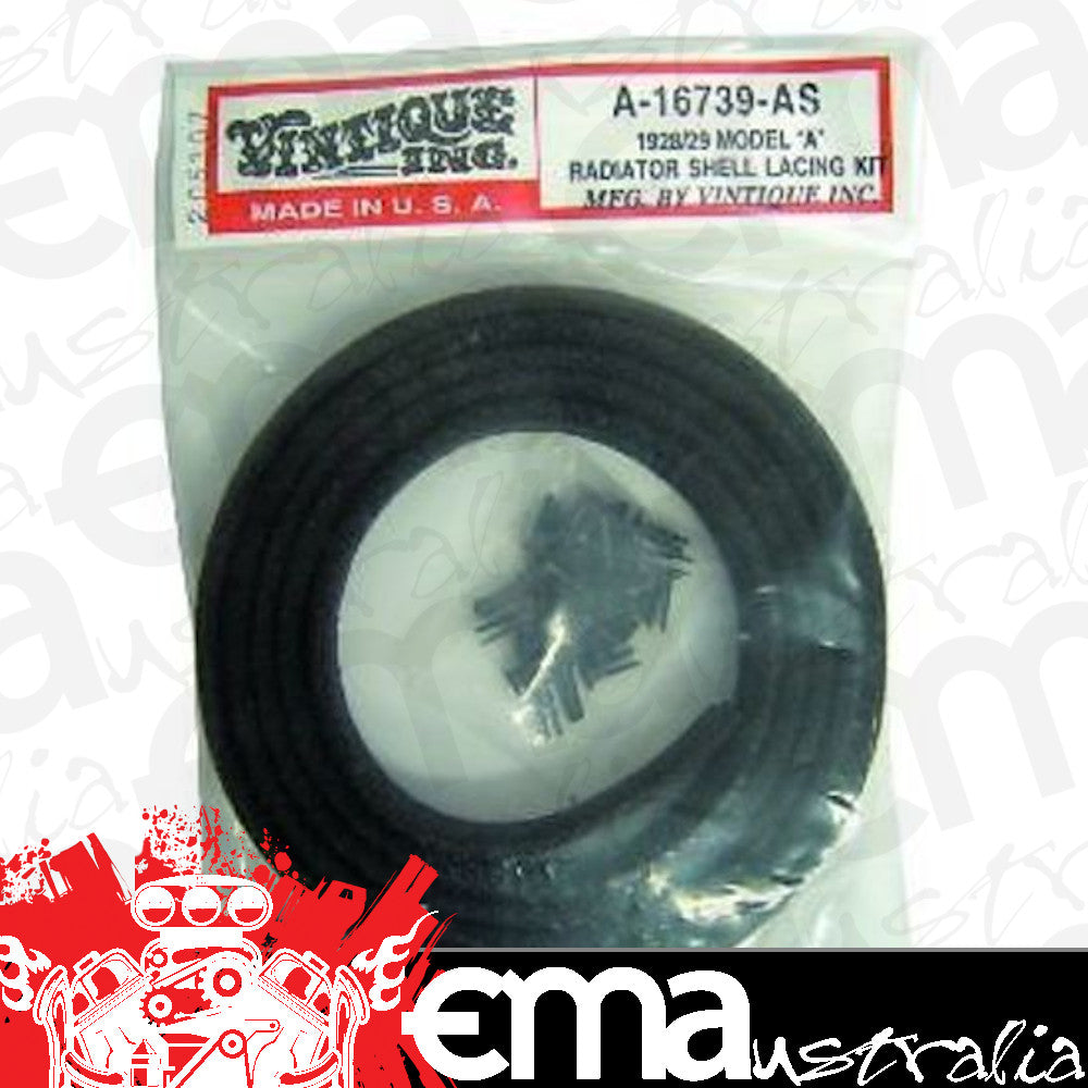VINTIQUE INC. RADIATOR LACING KIT WITH RIVETS 1928-29 Ford VIA-16739-AS