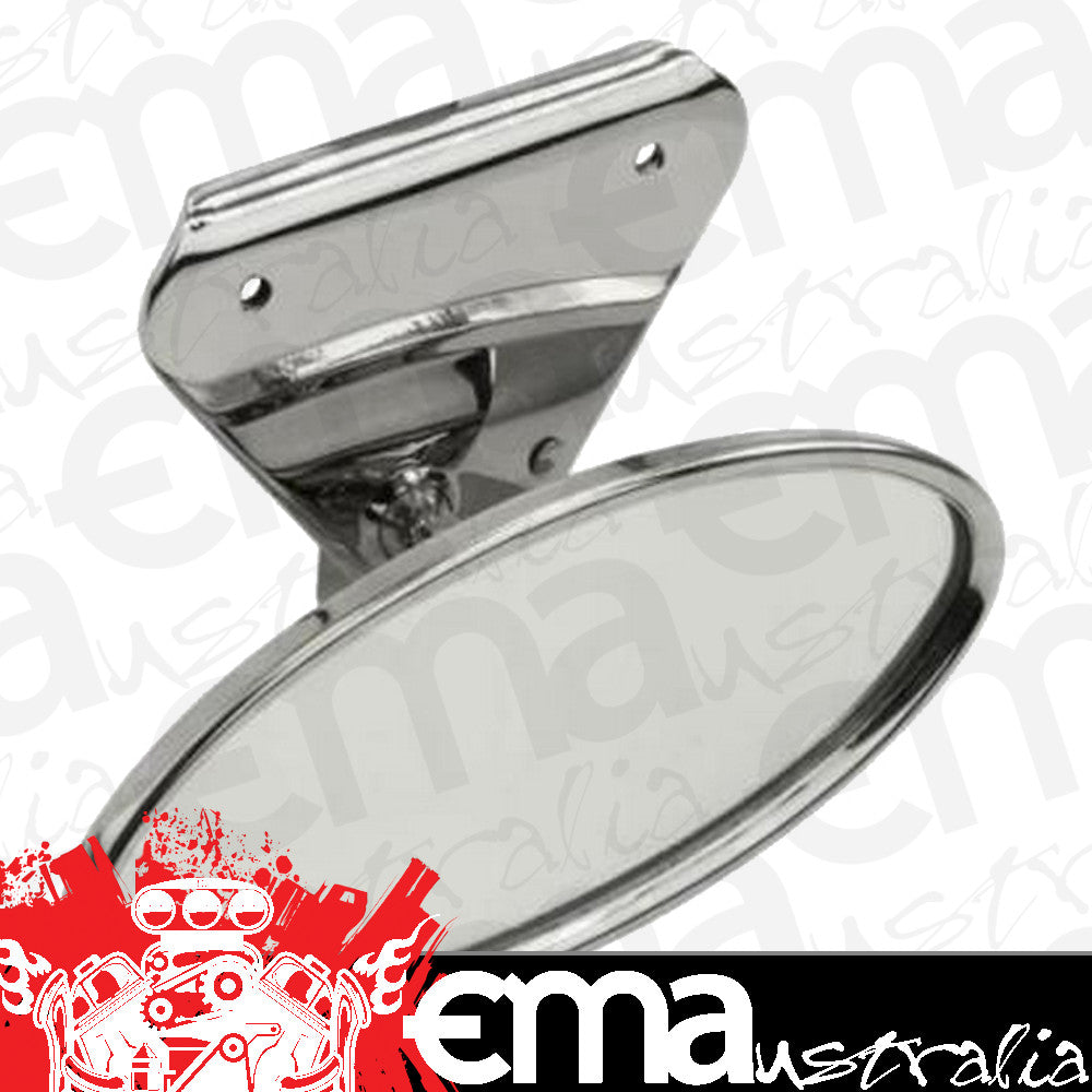 S/S Interior Rear View Mirror (Suit 1928-31 Model A Ford) (VIA-17682-SR)