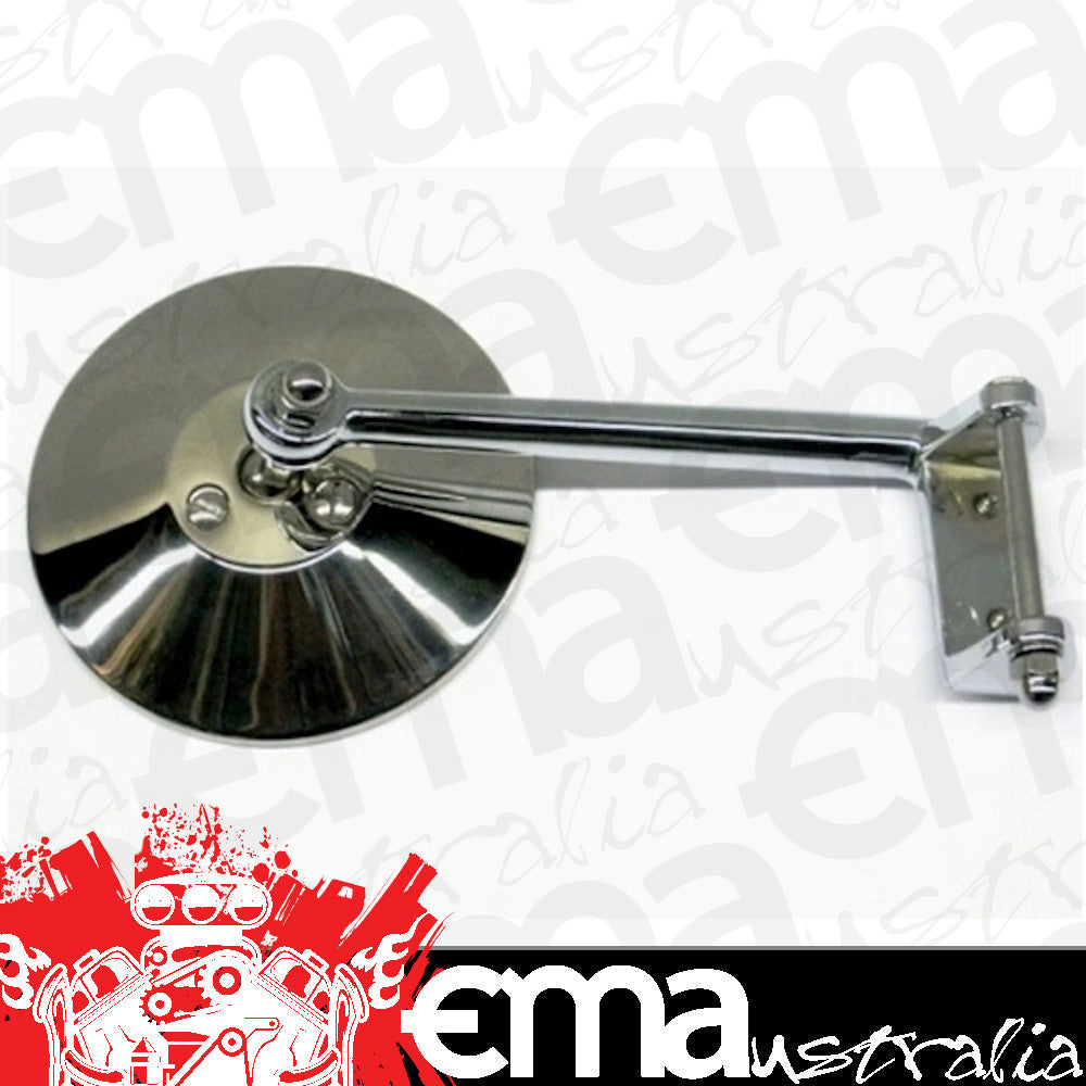 Vintique Inc Door Hinge Pin Mirrors Fits R/H (Suit 1930-31 Ford Closed Car) (VIA-17741-BR)