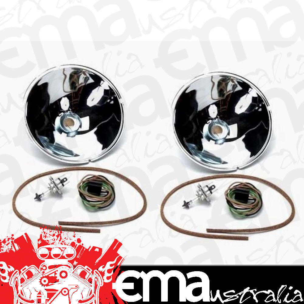 Vintique Inc Headlight Reflector Kit (Suit 1932 Ford Passenger & Pickup) (VIB-13027-QK12)