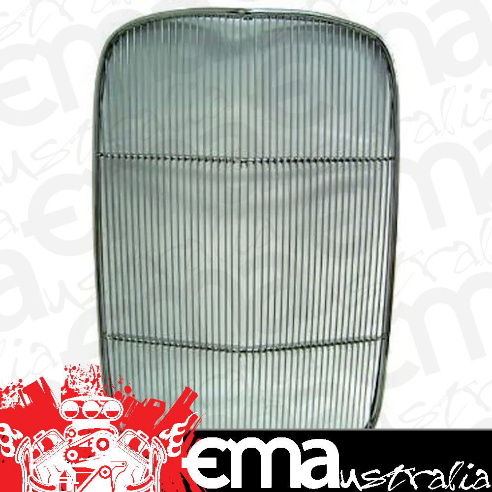Ford 1932 INC. STAINLESS STEEL GRILLE INSERT CRANK HOLE Vintique VIB-8200-OS