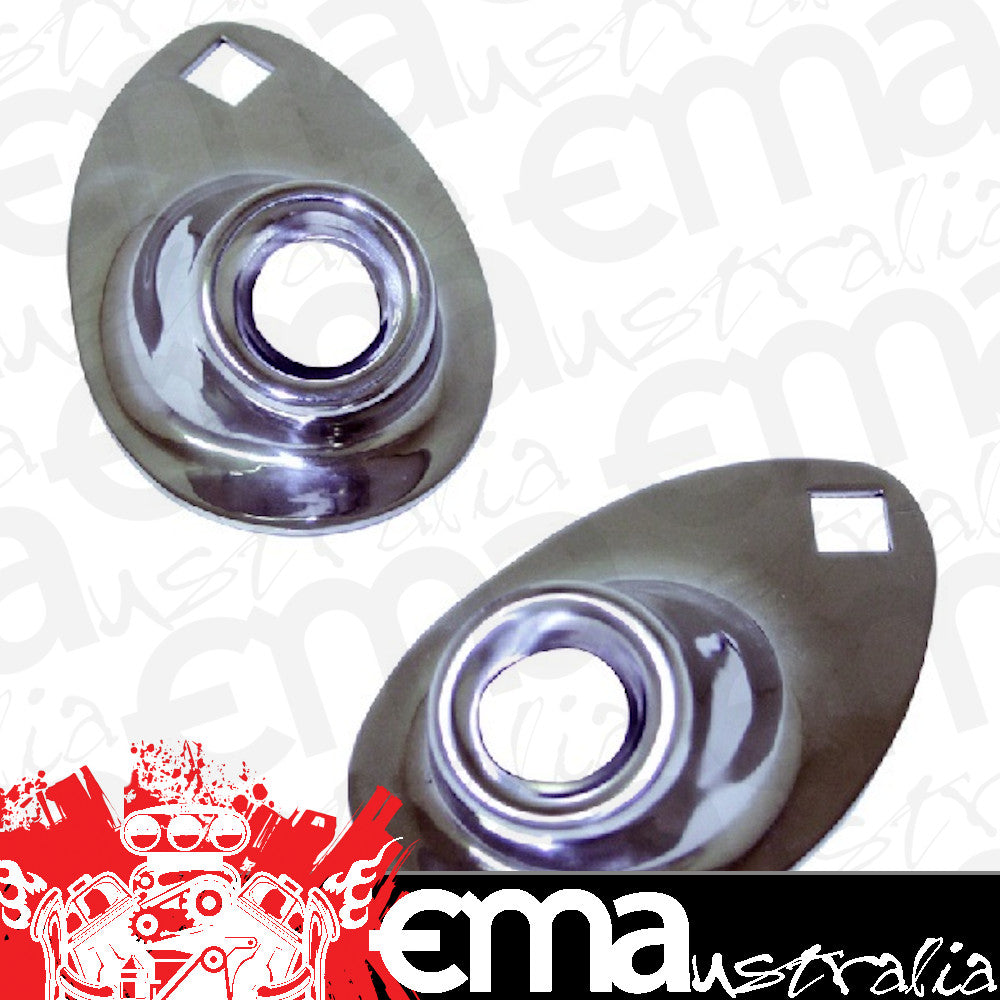 Vintique Inc Headlight Stand Chopped 2", Chrome Plated (Suit 1933-34 Ford) (VICHP-13125/6-C)